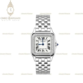 ساعت مچی کارتیه پنتر سیلور دورنگین Cartier Panthere