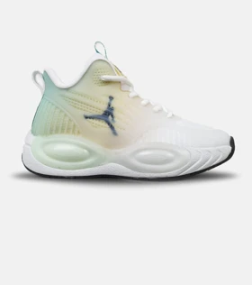 کتانی نیم ساق مردانه سفید لیمویی سبز Nike air jordan 23