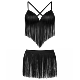 لباس خواب زنانه مدل ریش ریش کد 5620-9044