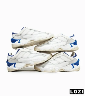 کفش کتانی مردانه سفید طوسی آبی ADIDAS niteball 2.0