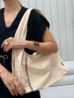 کیف زنانه برزنتی پاربات (کرم)