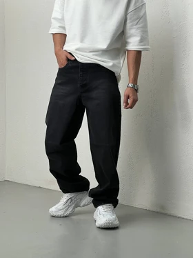 شلوار مردانه جین نیم بگ ترک