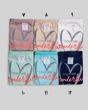 شورت پشت چاپ زنانه نخی wonder full