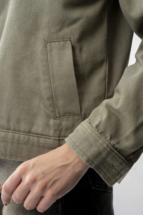 کت برش‌دار جیب‌دار کتان زنانه