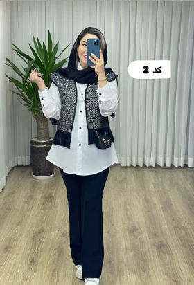 ست وست+شومیز کد 2072