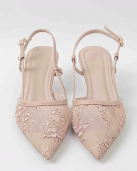 2029_8 - پاشنه توری گلدوزی 2029_8