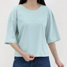 تیشرت زنانه باکسی Muah| آی بولک