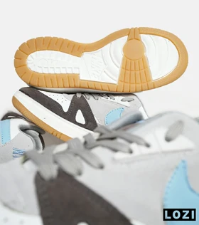 کفش کتانی مردانه طوسی سفید آبی نایک NIKE SB