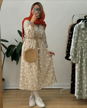 پیراهن مانتویی بابونه