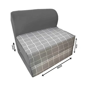 کاناپه تخت شو یک نفره حصیری مینیمال مدل M1097