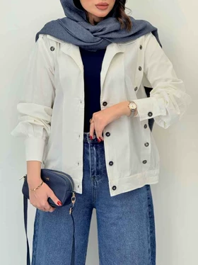 کت ژیله پرچ دار