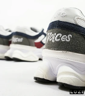 کفش کتانی زنانه زرشکی سفید طوسی NEW BALANCE 9060 مدل 4197