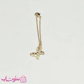 آویز ساعت زنانه ysx طرح پروانه نگین‌دار کد 899