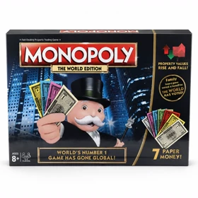 بازی فکری مونوپولی Monopoly مدل The World Edition مناسب 2 تا 6 بازیکن