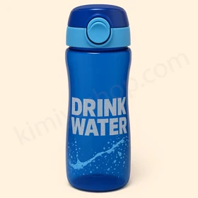 قمقمه ورزشی کملا CAMELA آبی کاربنی با درب قفل‌دار