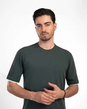 ام کی کالکشن تیشرت آستین کوتاه mk-23861-green