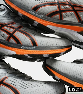 کتانی بزرگ پا طوسی نارنجی ASICS GEL-KAYANO 27