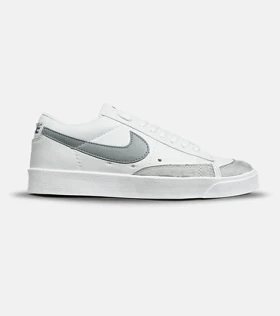 کفش نایک مردانه و زنانه سفید طوسی Nike Blazer Low 77