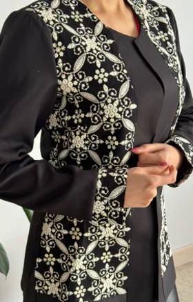 کت مزونی با خرجکار سوزندوزی