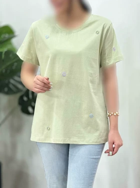 تیشرت پنبه زنانه پاستیل
