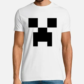 تیشرت Minecraft طرح کریپر مشکی کد 42483