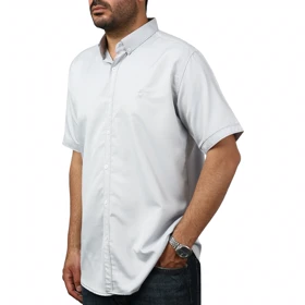 پیراهن آستین کوتاه ساده مردانه برند مد مدل 14112191