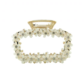 کلیپس زنانه مدل فلزی گل‌دار