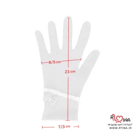 دستکش زنانه طرح دار کد S110