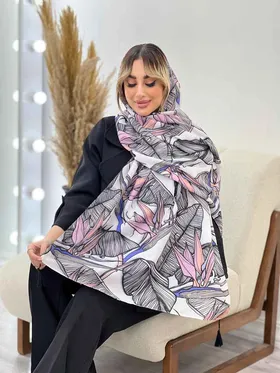 شال طرح برگ دوکی