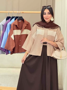 شومیز آستین پاکتی وانیا