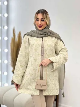 مانتو ژاکارد آستین لاله