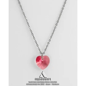 گردنبند قلب زنانه Pink Heart Necklace