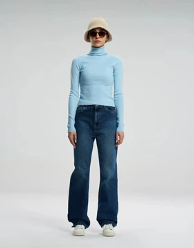 یقه اسکی بیسیک (آبی روشن)