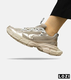 کفش کتانی مردانه و زنانه طلایی Balenciaga 3XL