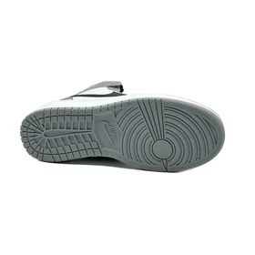 کفش کتانی اسپرت ساق‌دار مردانه رنگ سفید طوسی مدل نایک NIKE Jordan 1 low
