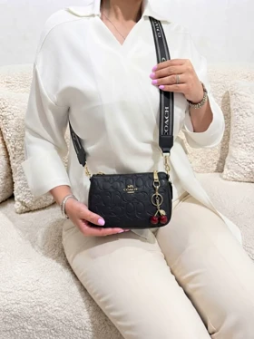 کیف دوشی GUCCI پاسپورتی مشکی گوچی ترند مد