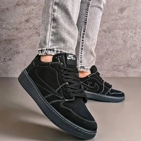نایک ایر جردن 1 بدون ساق تراویس اسکات مشکی (Nike Air Jordan 1 Low Travis Scott )