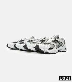 کفش کتانی مردانه و زنانه سفید خاکستری NEW BALANCE 530