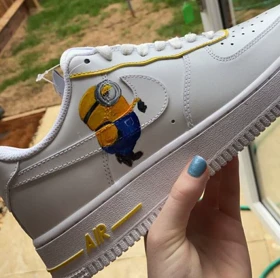 کفش اسپرت کاستوم کتانی ایرفورس طرح مینیون ها minions کد 212743