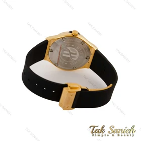 ساعت هابلوت زنانه فول نگین طلایی صفحه سفید Hublot-5130-L