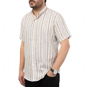 پیراهن آستین کوتاه کنفی مردانه تن کوک مدل 1211104