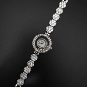 ساعت مچی زنانه چوپارد Chopard رنگ ثابت استیل316 با موتور کوارتز ژاپن کد 2 (نقره ای)