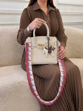 کیف چرم HERMES کرم هرمس ترند مد