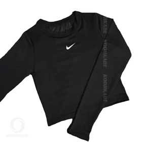 کراپ آستین بلند NIKE پشت توری
