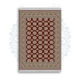 *جدید* فرشینه از جنس پارچه شانل مخمل ترک طرح فانتزی برند دفه کد 1296
