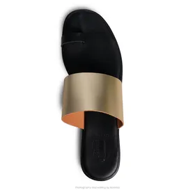 صندل اران گازولین طلایی - GAAZOLIN Oran Sandals Black Soft Gold