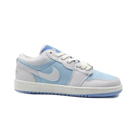 کفش کتانی اسپرت مردانه رنگ سفید آبی مدل نایک NIKE Jordan 1 low