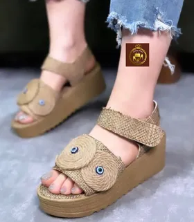 صندل لژدار کنفی زنانه