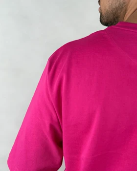 ست تیشرت اسپرت زنانه مردانه مینیمال رنگ صورتی کد 40306