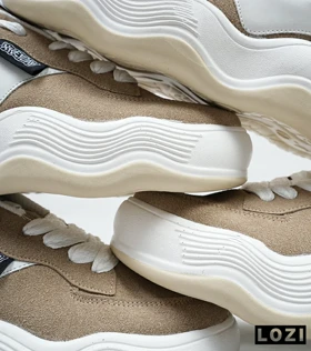 کتانی مردانه و زنانه قهوه ای سفید ADIDAS haydey